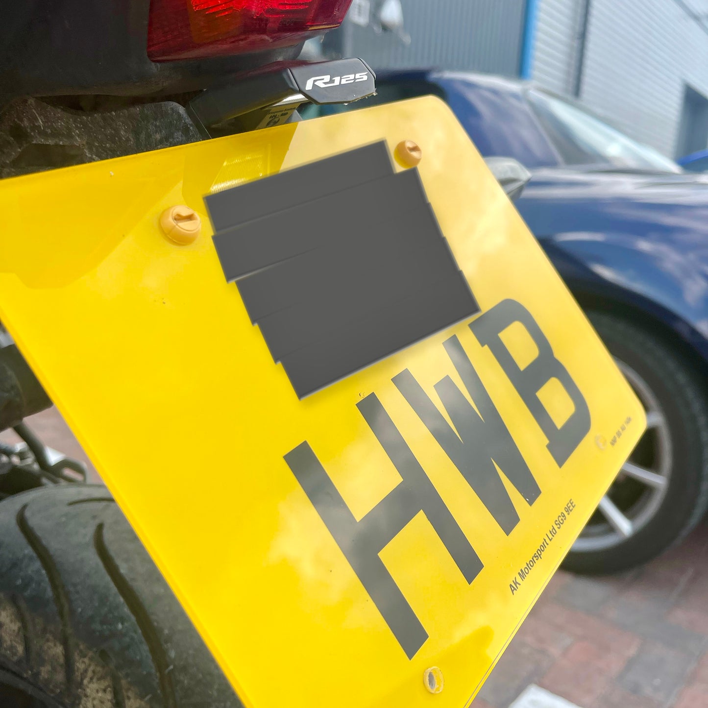 Motorbike Rear Number Plate