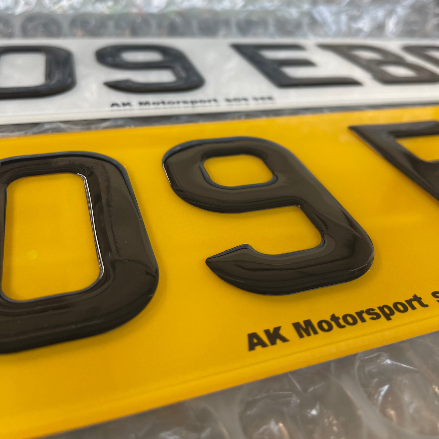 3D Gel Number Plate